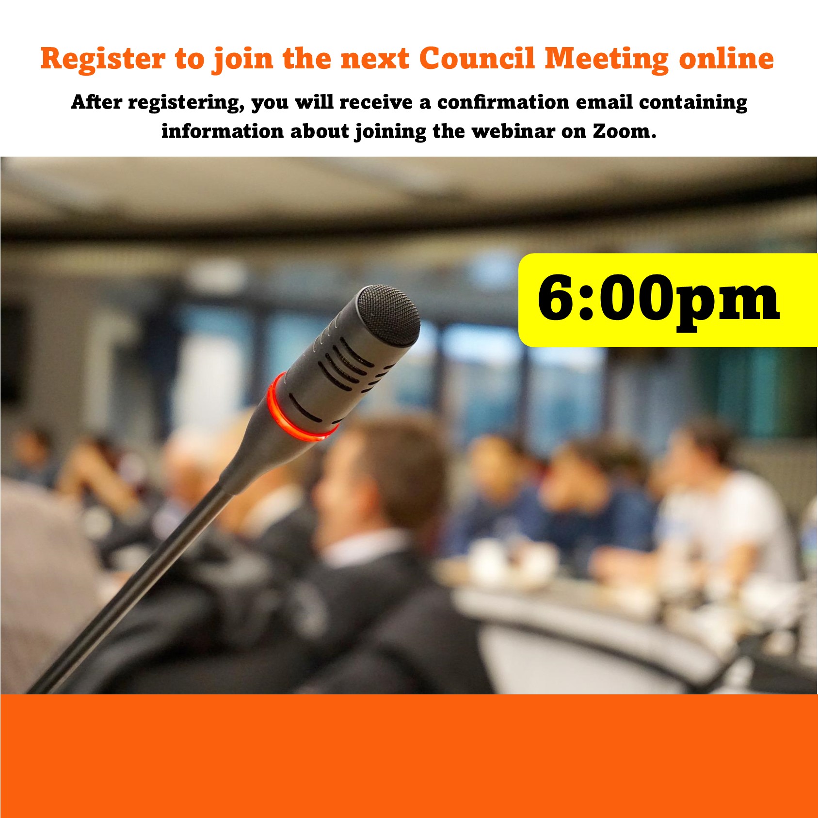 Register to join October 15, 2024 Council Meeting