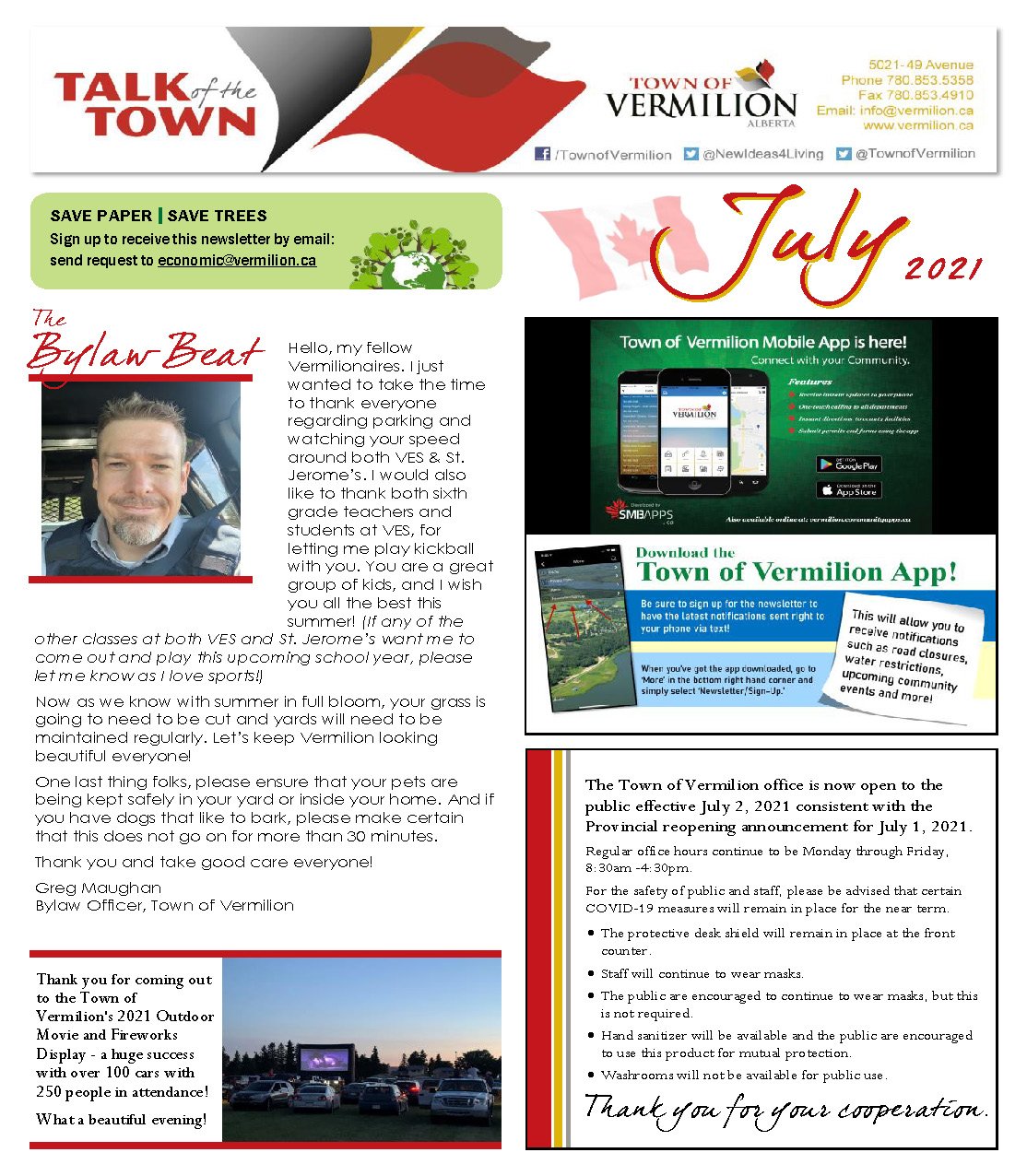 July 2021 Talk of the Town page 1