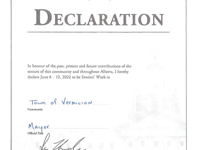 Seniors' Week Proclamation