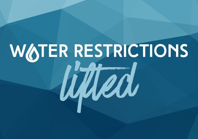 Water Restriction Lifted