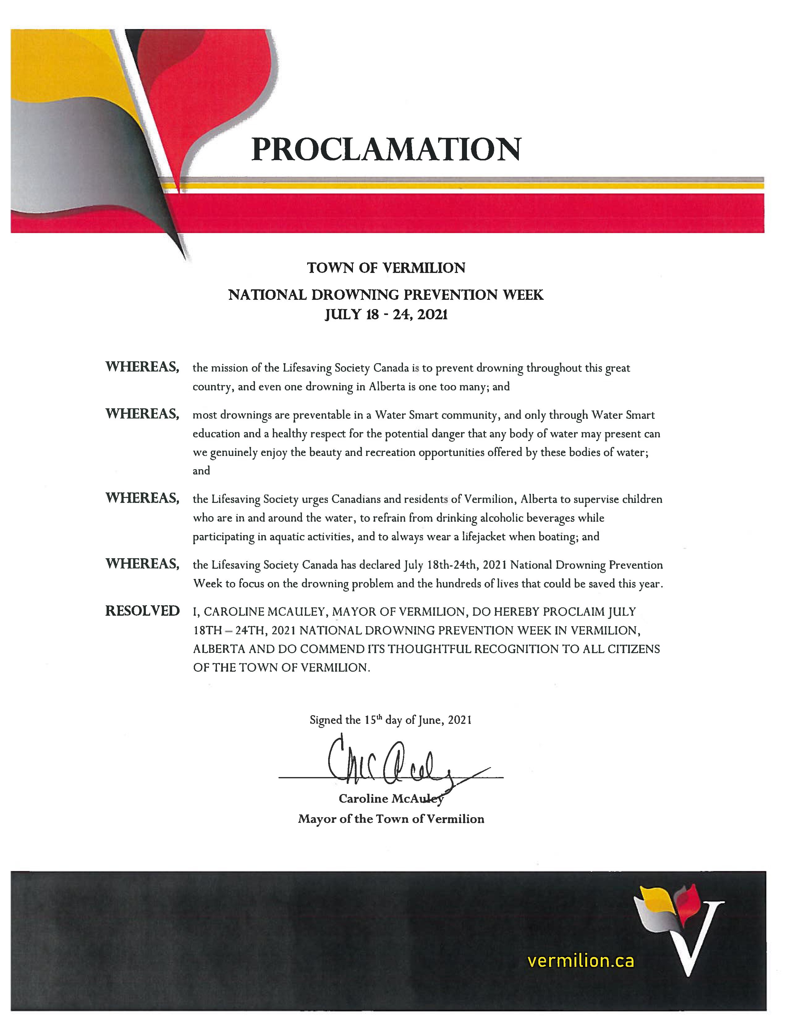 National Drowning Prevention Week