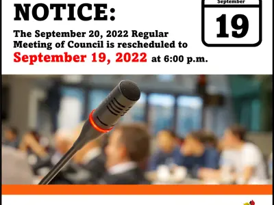 Council Meeting Rescheduled
